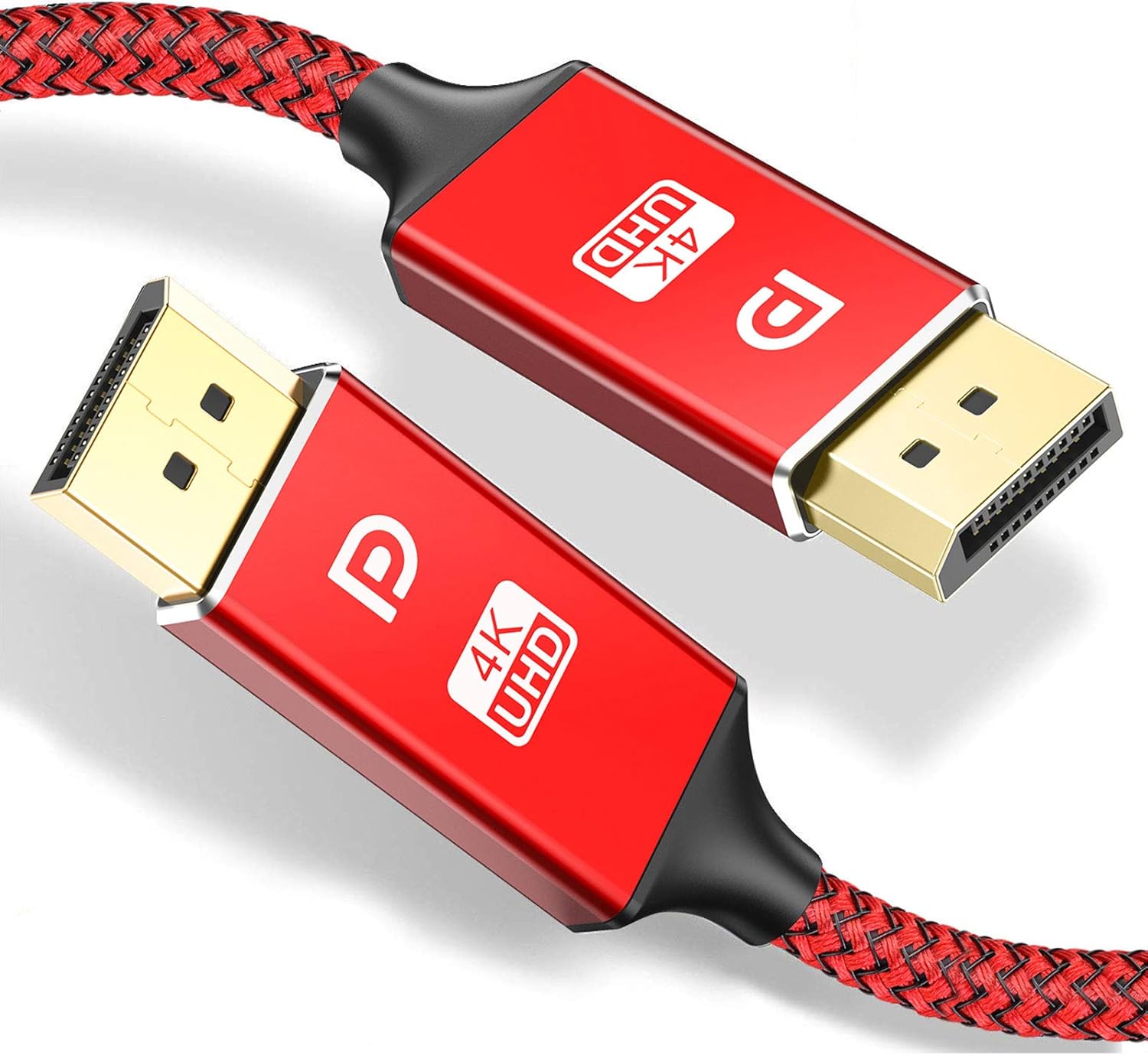 Capshi DisplayPort Cable, 4K DP Cable Nylon Braided (4K60Hz,2K144Hz