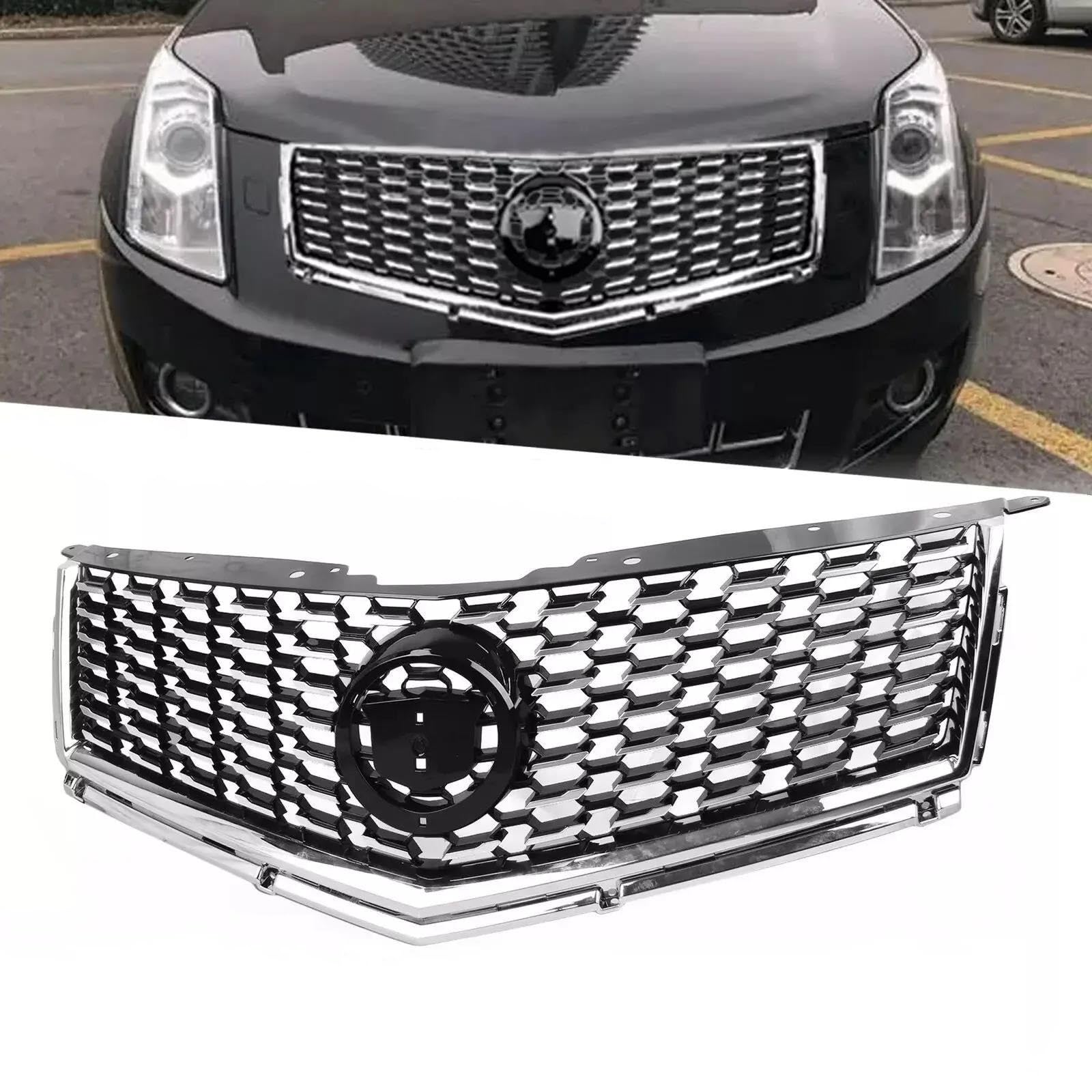 Grille Insert Auto Parts For Cadillac For SRX 2010 2011 2012 2013 2014 2015 2016 Grille Full Sky Star Grille Compatible