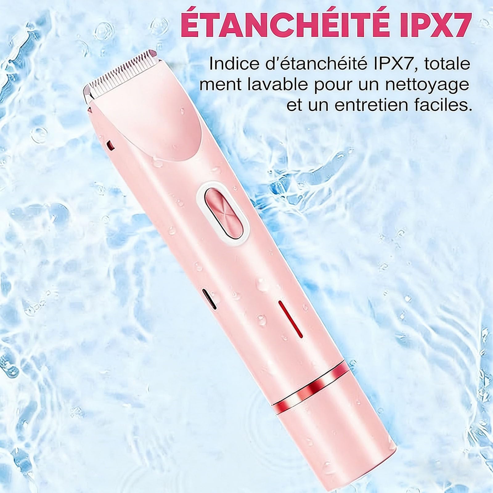 Klyne Tondeuse Rasoir 2.0 Femme, Rasoir Klyne Femme 2-en-1 pour Maillot, Jambes, Aisselles, Zéro Douleur, Zéro Coupure & Zéro Trace, Épilateur Électrique Sans Douleur (Violet)