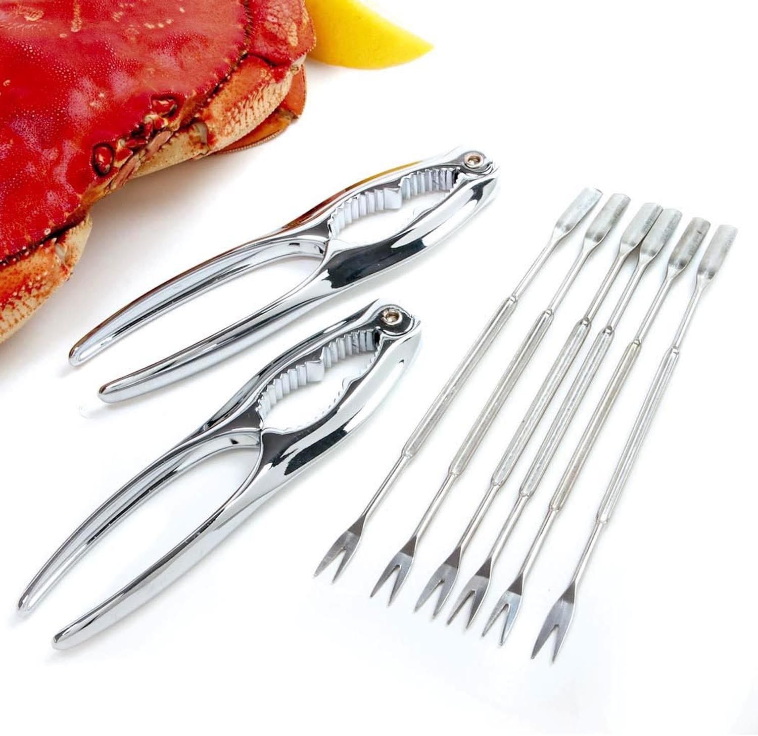 Kabalo 8-Piece Seafood, Shellfish, Lobster And Crab Cracker Tool Set