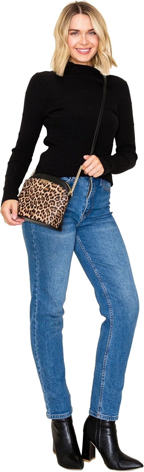 FashionPuzzle Animal Print Handbag Leopard Purse