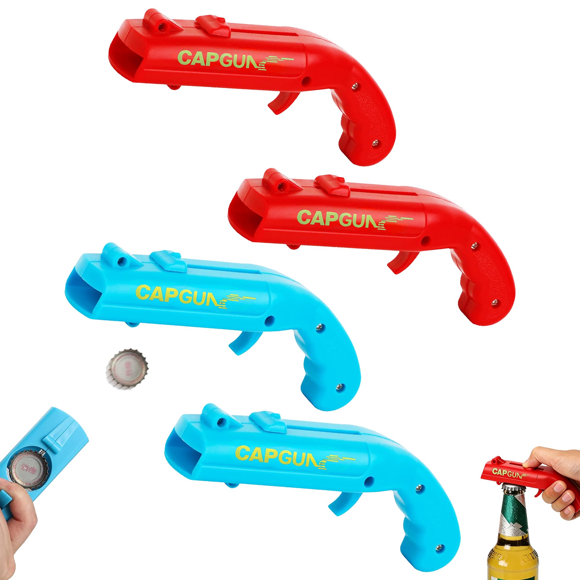Cap Gun Bottle Opener - Launch Bottle Caps! -10