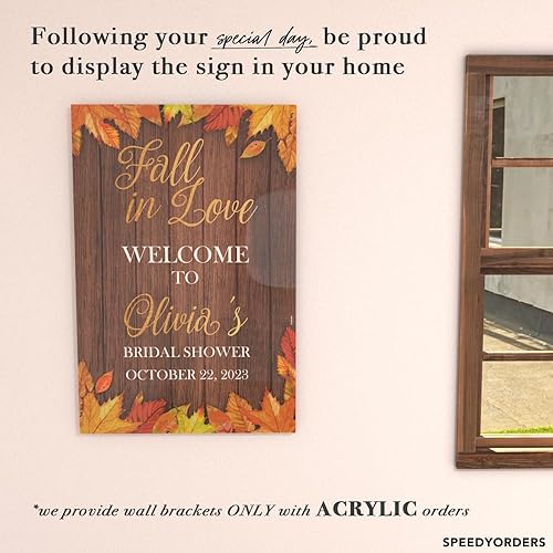 Miniatura 3 de Cartel rústico para despedida de soltera con diseño de caída en el amor, cartel de bienvenida personalizado para despedida de soltera de ducha –