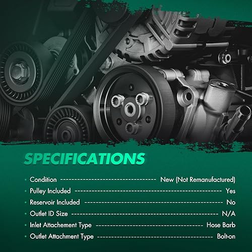 Miniatura 682 de SCITOO Bomba de dirección asistida compatible para 2005 para Saab 9-2X 2.0L, 2006 para Saab 9-2X 2.5L, 2004-2005 para Subaru Impreza 2.0L, 21-5396