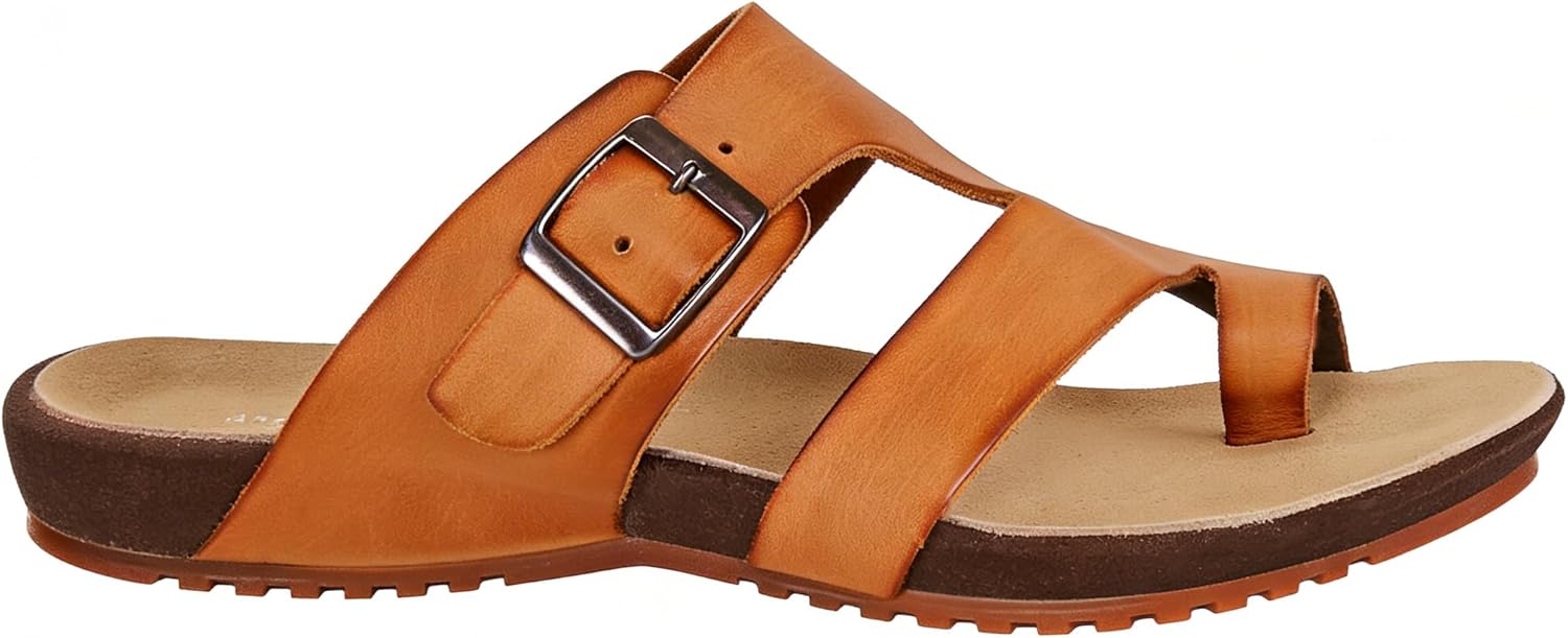 Mens Cow Leather Flip Flops Sandals