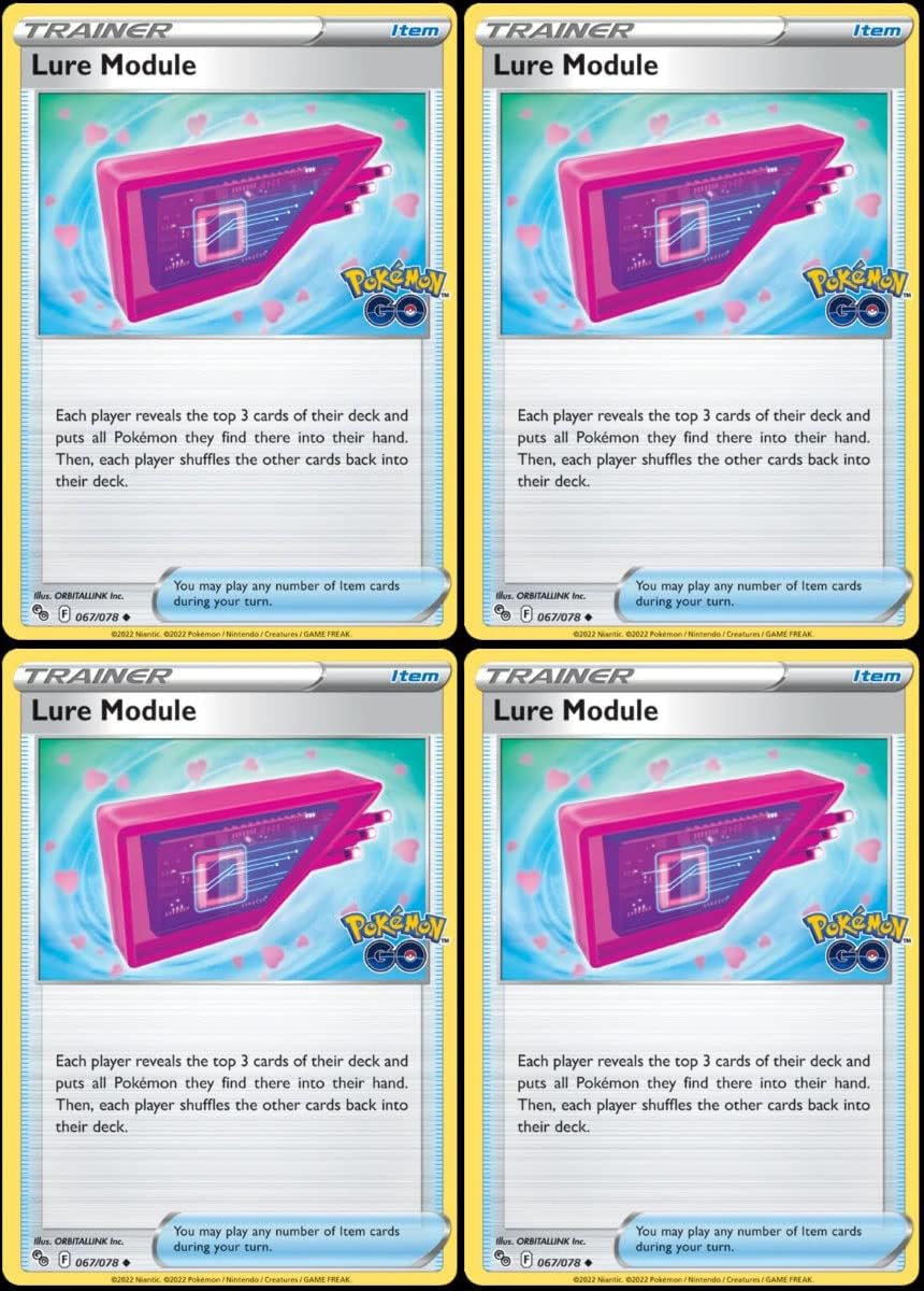Lure Module 067/078 - Pokemon Go - Trainer Card Lot - Playset Set x4