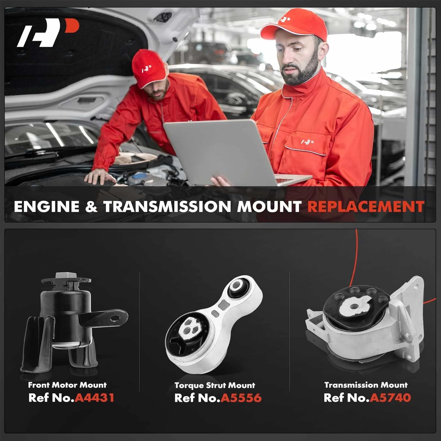 A-Premium 3PCS Engine Motor Mount Transmission Mount Torque Strut Mount Set Compatible with Ford 2010-2012 Fusion & Mercury 2010-2011 Milan, 2.5L, Automatic Transmission