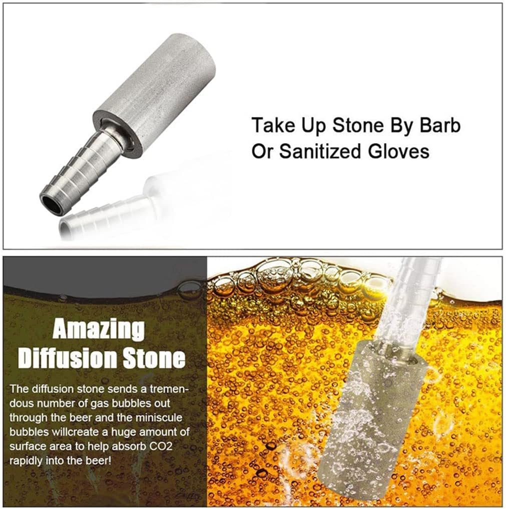 コーネリアスケグ用カーボネーションリッドアセンブリ、ステンレススチールカーボネーションケグリッド (ビールカーボネーター) 2ミクロ