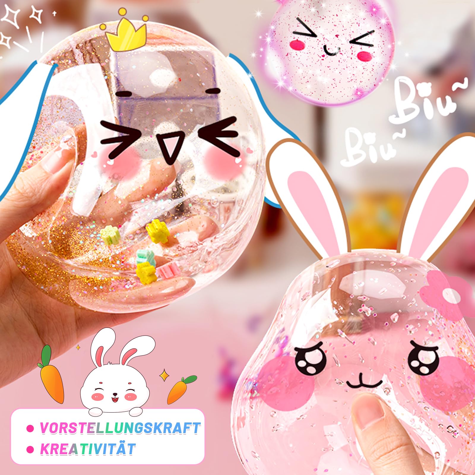 Herenear Nano Tape Bubbles Set - 96-teiliges Bastelset Für Kinder Ab 3 Jahren