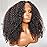 Skouty Kinkycurly Wig Human Hair 13x4 Lace Front Wigs 180 Density Glueless Wigs Human Hair Pre Plucked Kinky Straight Wig Lace Frontal Wigs for Black Women Virgin Human Hair 18 Inch