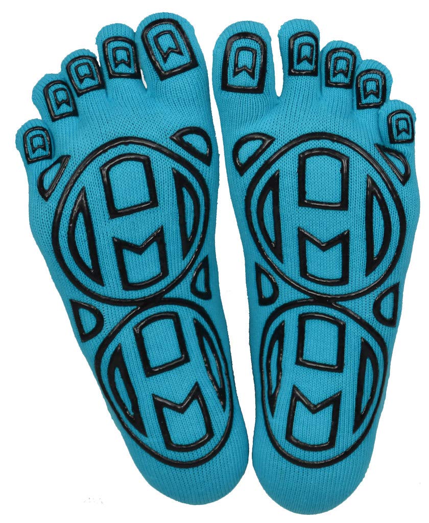 Mato &amp; Hash 5-Toe Exercise Barefoot Feel Yoga Socks With Full Grip