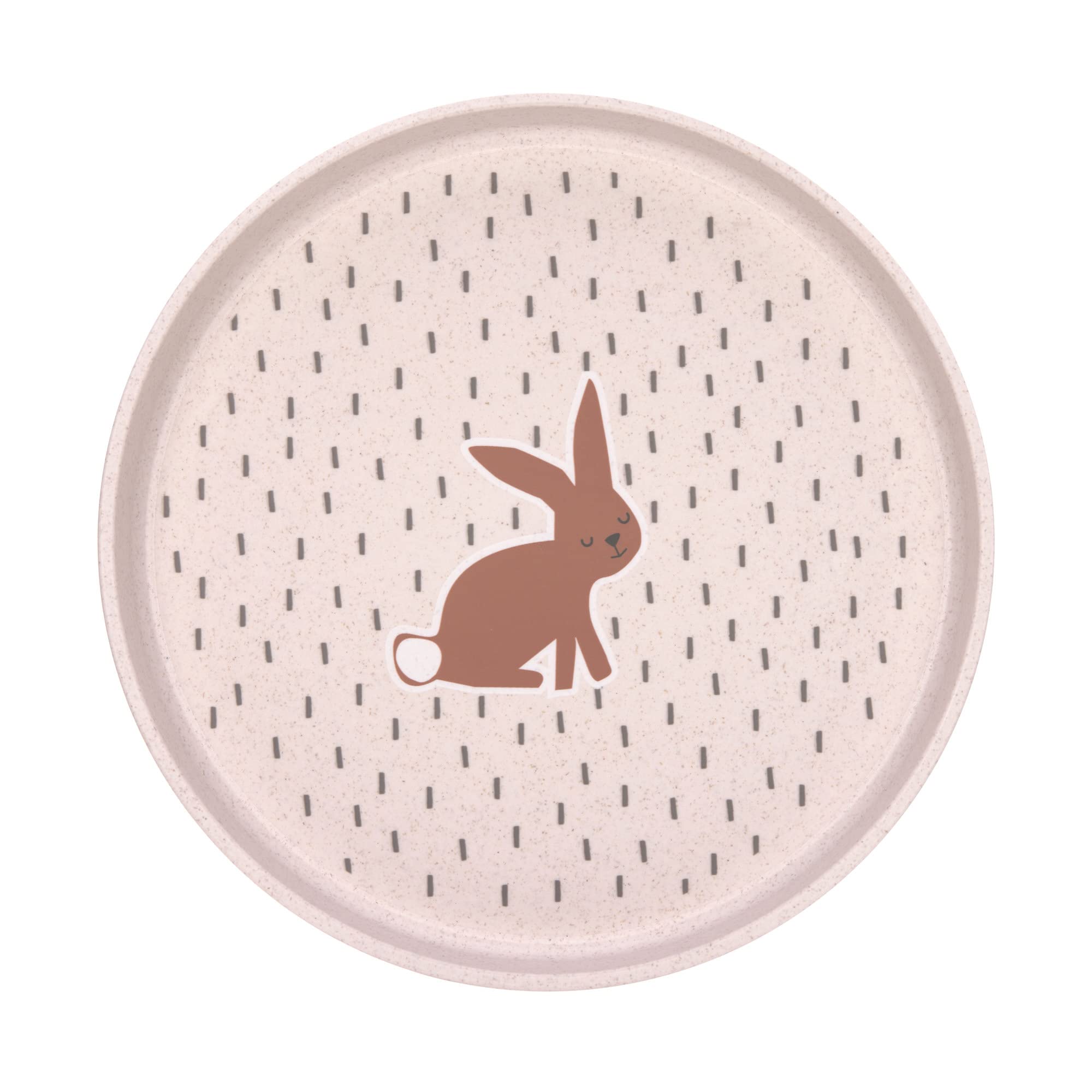 LÄSSIG Kids Melamine Plate BPA Free Dishwasher and Microwave Plate Little Forest Rabbit