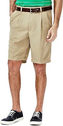 Haggar Men's Cool 18 Pleat Front Expandable Waist Short