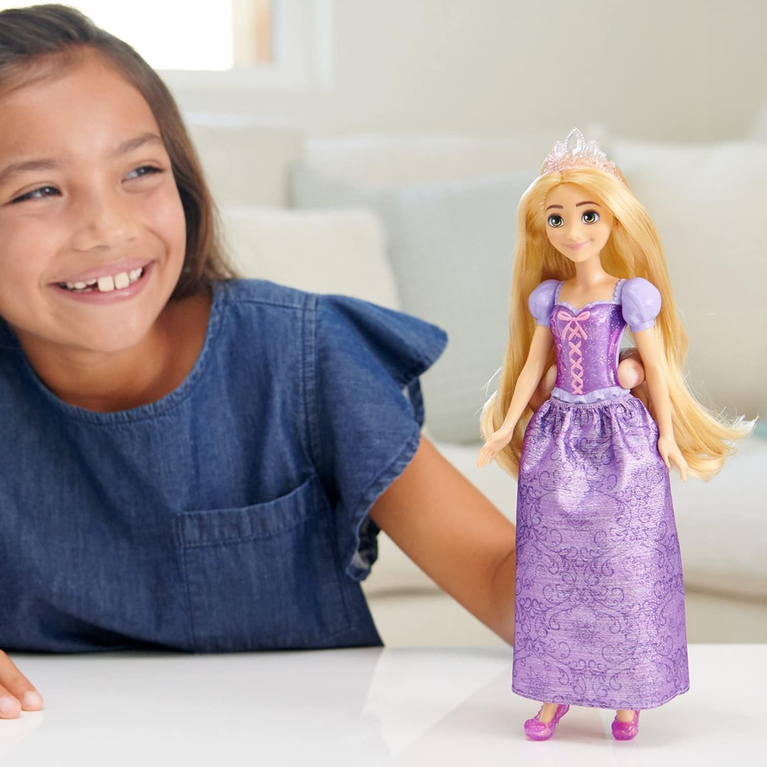 Mattel Disney Princess Диснеевская принцесса Рапунцель, кукла-наряжалка, игрушка с длинными волосами, 3 года от HLW03, фото 5
