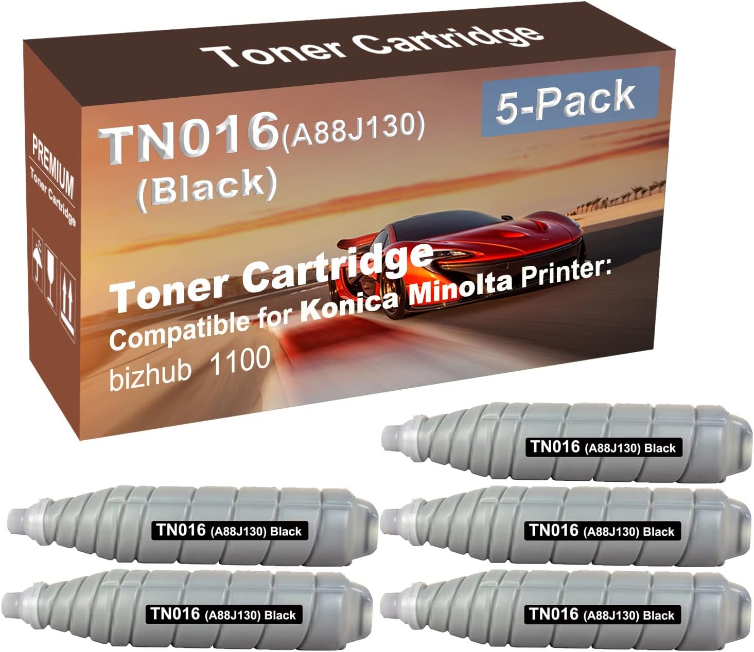 5Pack Compatible High Capacity MagiColor 1100 Printer