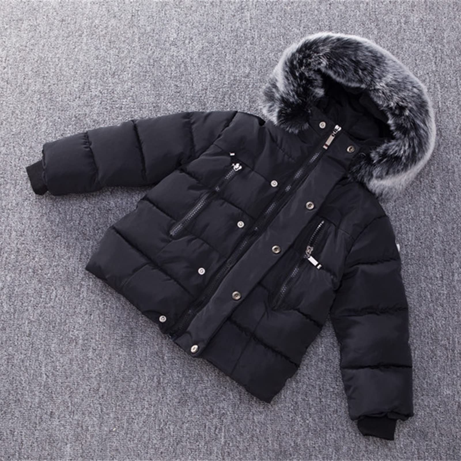 Piumino per bambini imbottito caldo trapuntato piumino cappotto spesso confortevole parka per bambini inverno scuola capispalla casual