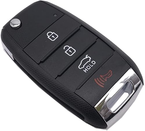 Carcasa de llave plegable para coche compatible con KIA Optima Rio Soul Sorrento Sportage, mando de entrada sin llave, control remoto, funda para