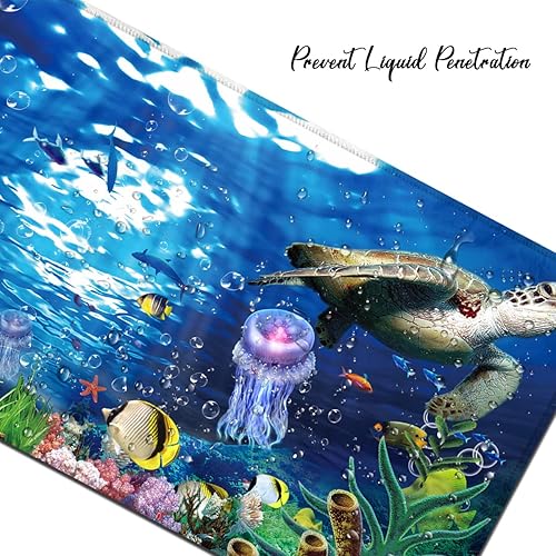 Miniatura 9 de A Pirate Boat Mouse Pad XXL - Alfombrilla de mouse grande para juegos de 35.5 x 15.8 pulgadas, alfombrilla de mouse de goma grande para escritorio