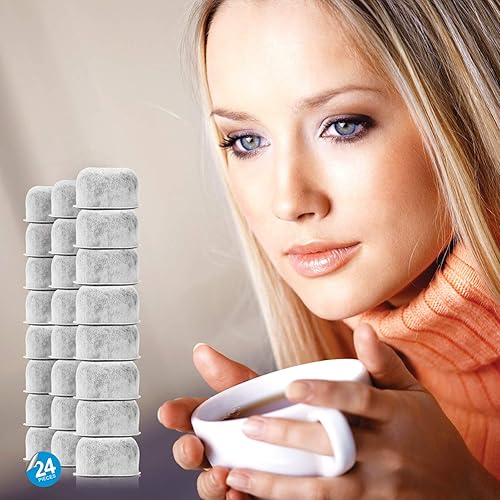 Miniatura 5 de Paquete de 24 filtros de agua de carbón de repuesto para máquinas de café Cuisinart por Housewares Solutions