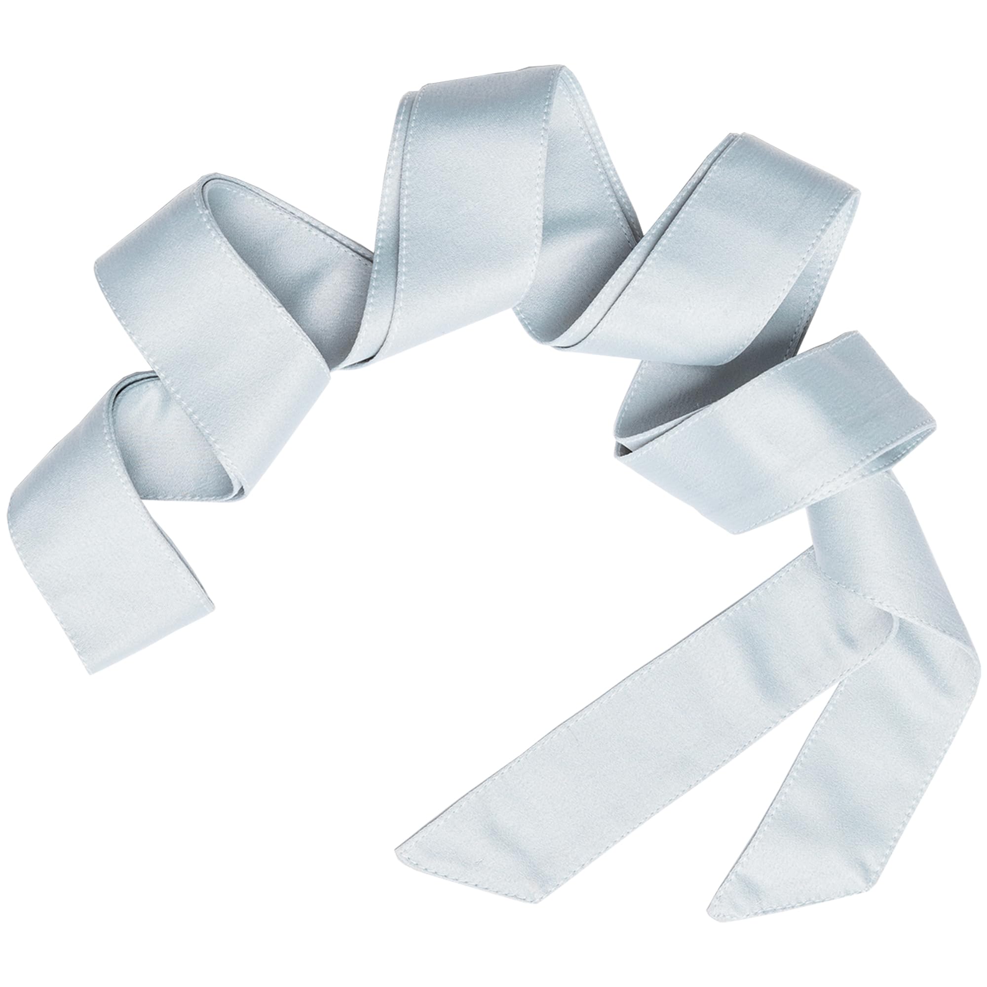 Womens Sash Belt Ladies Satin Sash Tie Ribbon Bow Accessory for Bridesmaids Bridal Wedding Prom Evening Occasion Ice Blue L-XL