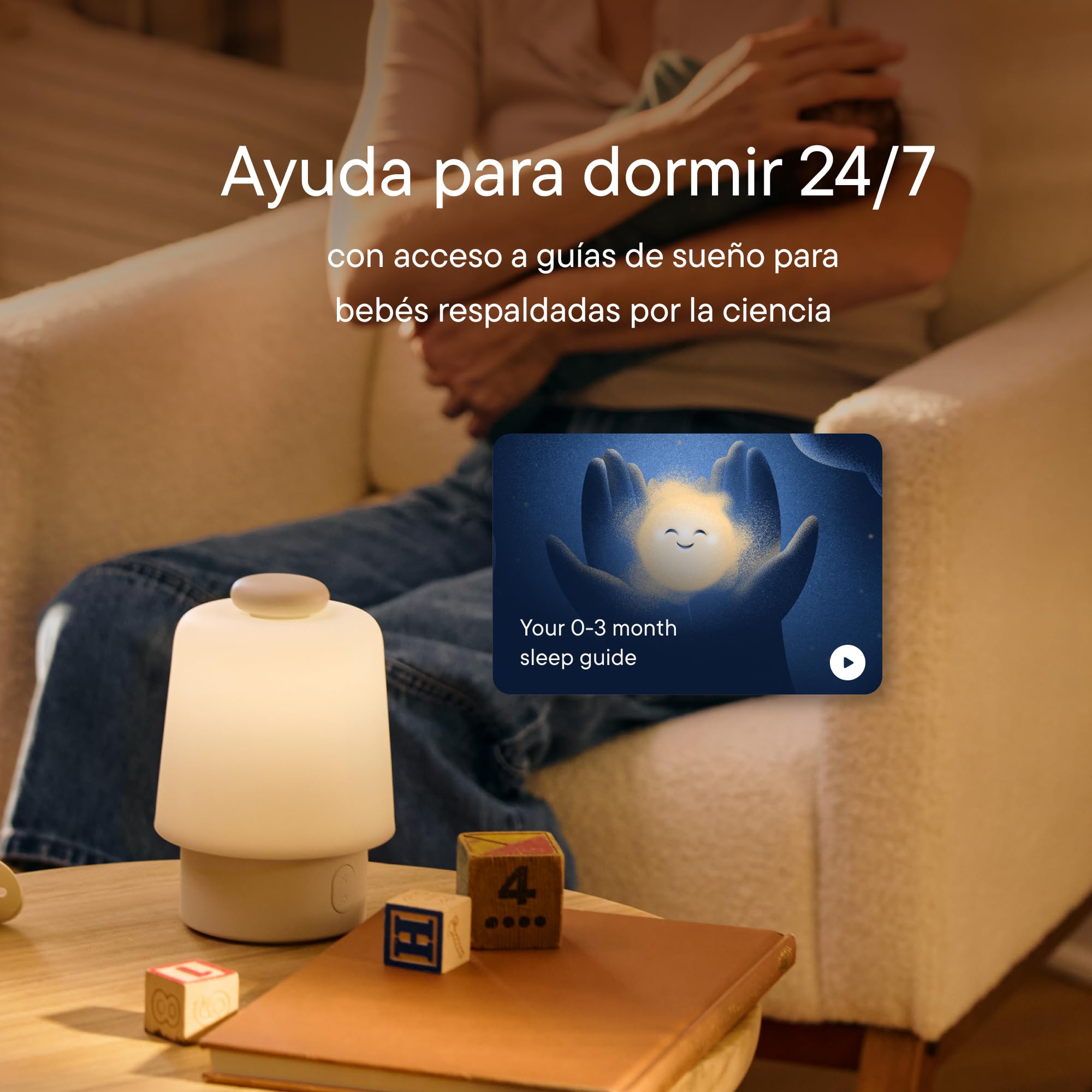 Máquina de sonido Hatch Baby y luz nocturna – ruido blanco y luz para bebés, entrenador de sueño, creador de rutinas, reloj “hora de levantarse” para habitación infantil