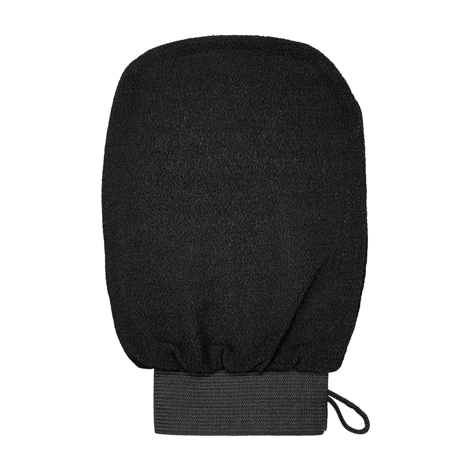UJEAVETTE® Bath Glove Scrubbing Gloves Body Scrub Double Sided Gentle Leg Body Neck Black-image-44