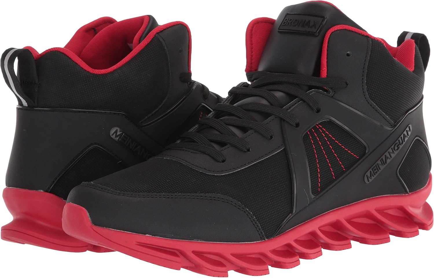 BRONAX High Top Shoes for Men Gold Size