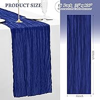 Vista 76 de Showgeous 10 Pack Baby Pink Cheesecloth Table Runner 10FT Long Semi-Sheer Gauze Table Runner Boho or Rustic Wedding Decor for Wedding Decor Arch