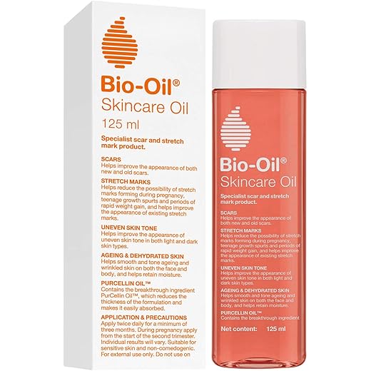Bio-Oil Original Face & Body Oil Suitable for Scar Removal | Uneven Skin Tone| Stretch Marks & Ageing Signs for Glowing Skin with Vitamin A & E | All Skin Types |125ml
