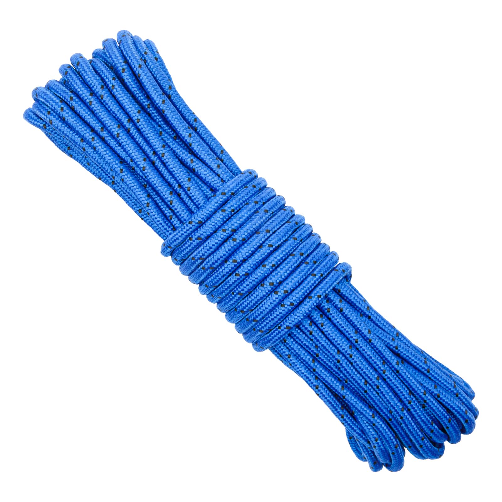 KINGLAKE Paracord Seil 8mm, Nylonseil Blau, 20M Outdoor Seil, Reepschnur, Wetterfeste Schnur, Rope für Sonnensegel, Hängematte Seil, Kletterseil, Schaukel Seil, Zugseil, Bootsseil, Gartenprojekt Garten