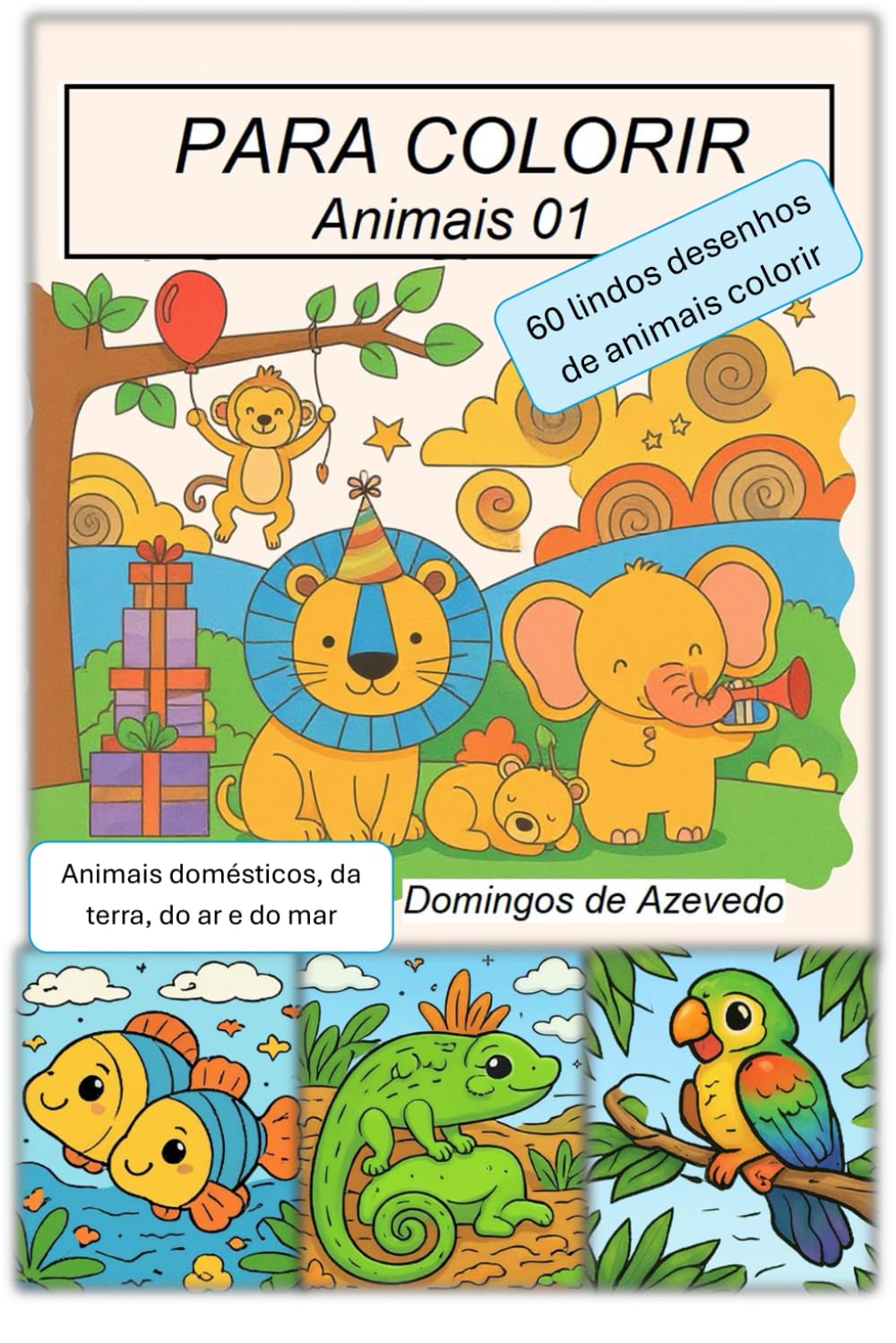 Para colorir - Infantil - Animais 01