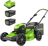 Amazon product image of Greenworks Greenworks 80V 21in Push Lawn Mower