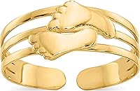 Vista 1 de Anillo de dedo del pie desnudo de oro amarillo de 14 quilates - Jewelry By Sweet Pea, Metal