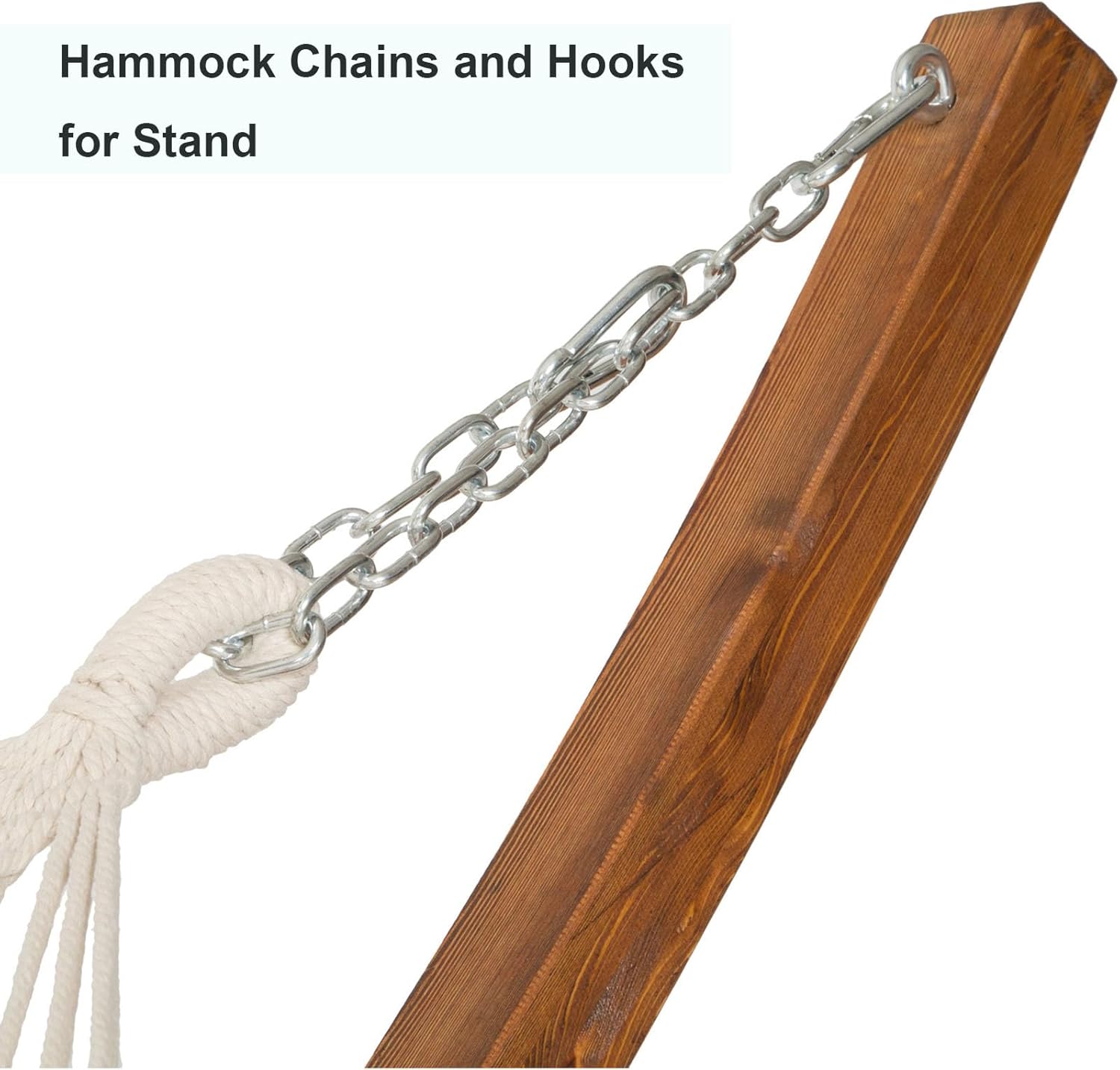 2 Pack Heavy Duty Extension Chain with 4 Carabiners Snap for Hammocks Chairs, Porch Swing Stand Frame, 450 Lbs Capacity, 39 inches Length, 304 Stainless Steel Replacement Chain Kit