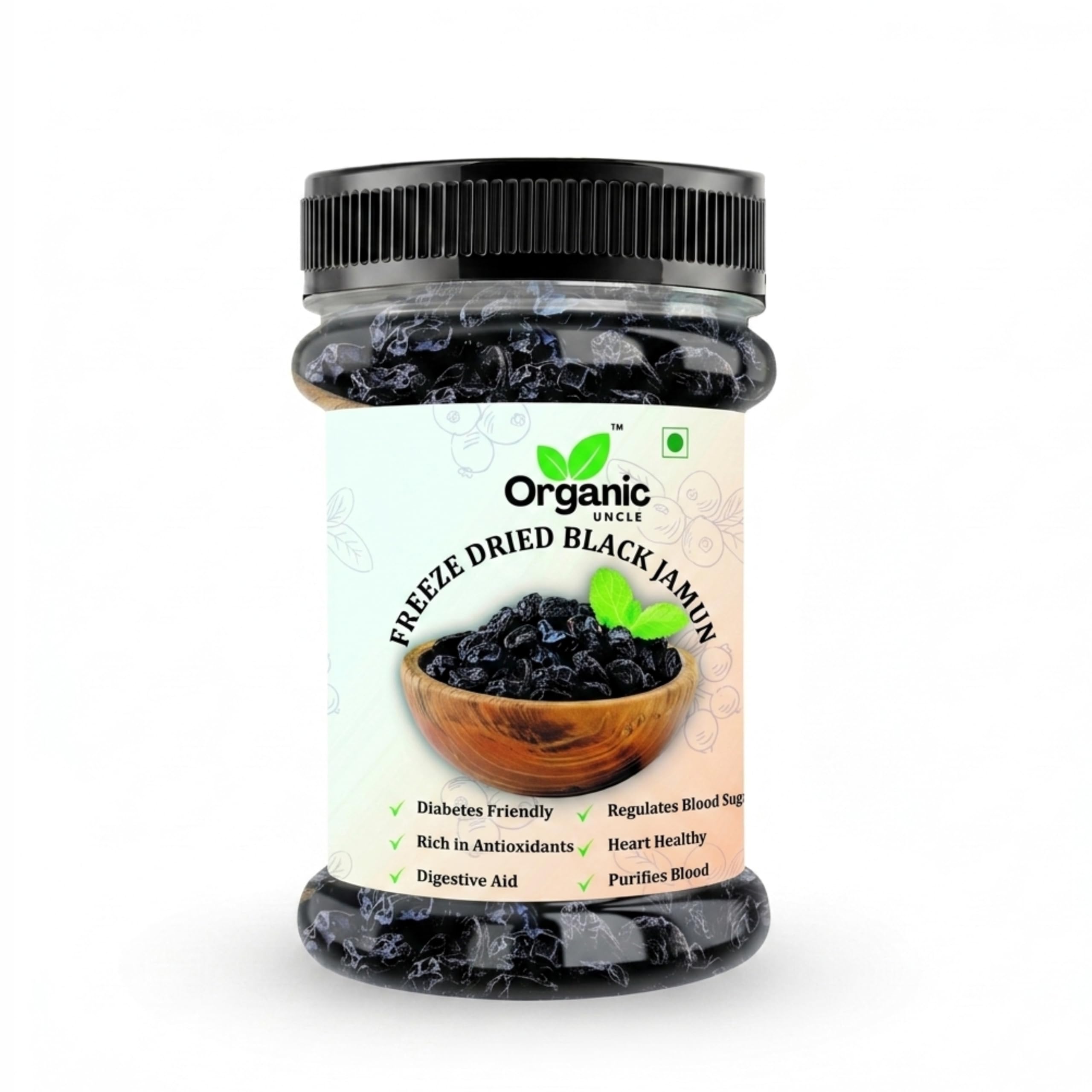 Organic Uncle Freeze Dried Black Jamun | Crispy Fruit Snack | Made from Real Jamun Fruit | No Added Preservatives | Ready to Eat – 30GM-image-17