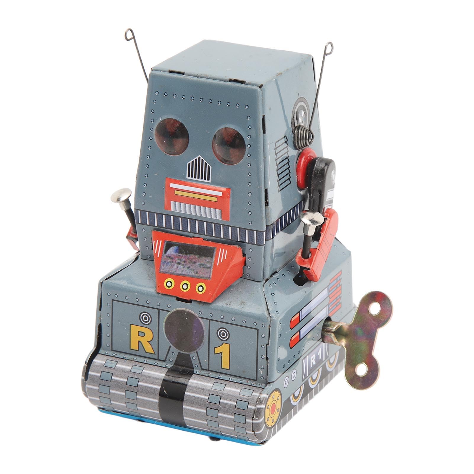 ど*ど様 ヴィンテージ ブリキ製 ロボット ゼンマイ式 Amazon.co.jp: Dpofirs ゼンマイロボットおもちゃ、クラシックな時計じ