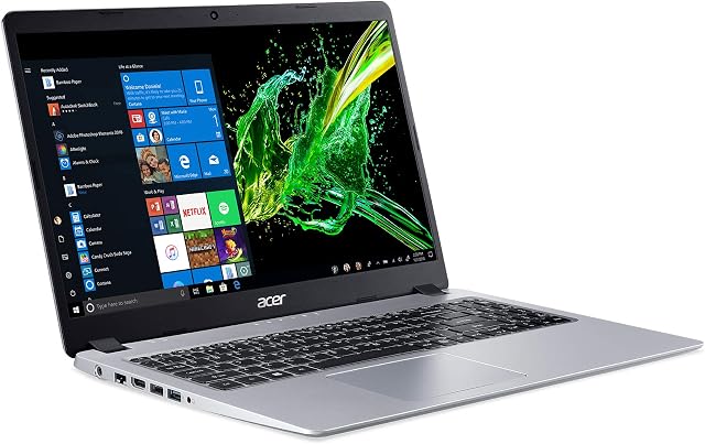 Acer Aspire 5 Slim Laptop, 15.6" Full HD IPS Display, AMD Ryzen 3 3200U, Vega 3 Graphics, 4GB DDR4, 128GB SSD, Backlit Keyboard, Windows 10 in S Mode, A515-43-R19L