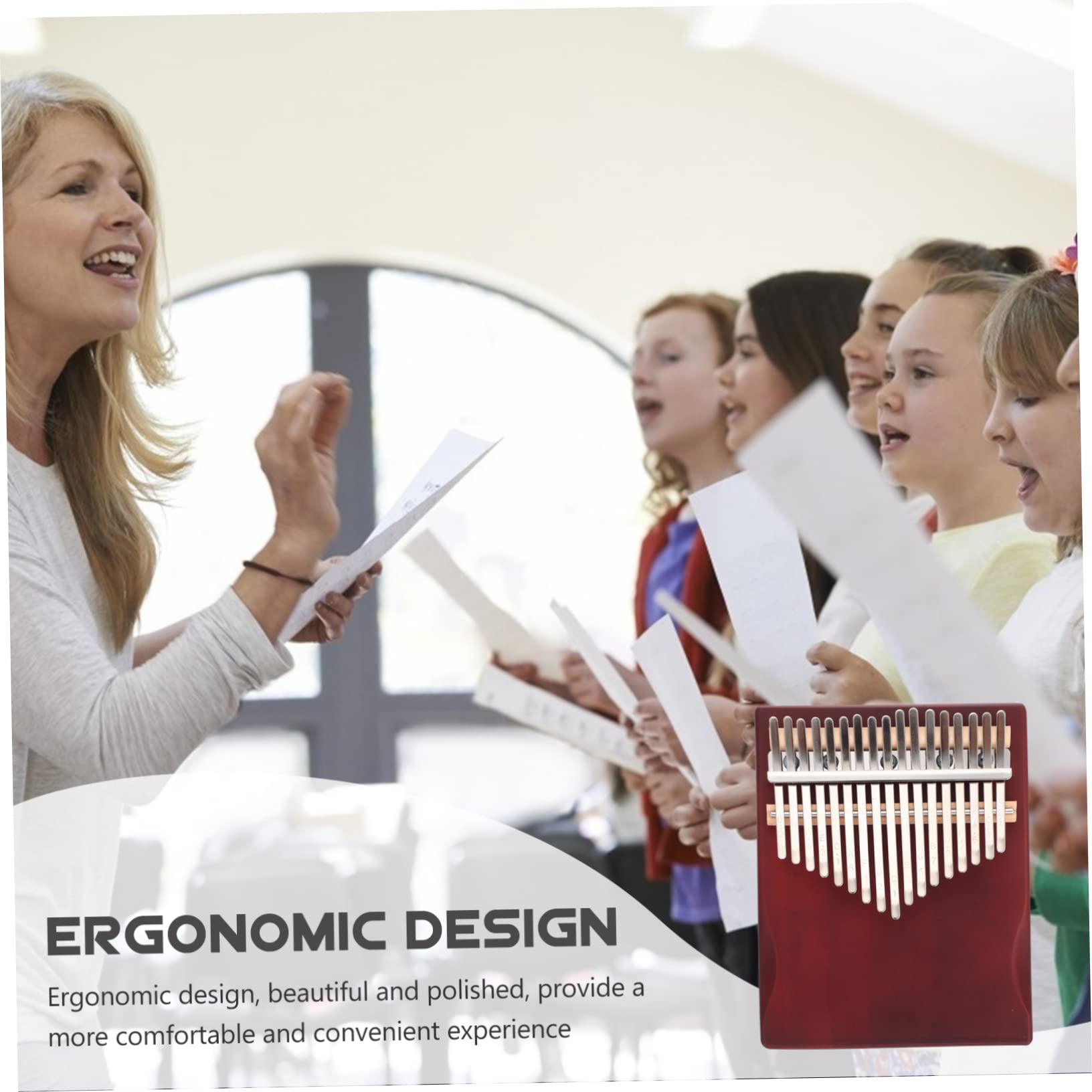 VANZACK 1 Set Practical Tone Kalimba Piano for Beginners Design Thumb Piano for Sound Quality and Natural Melody Musical Instrument Supply for Young Musicians