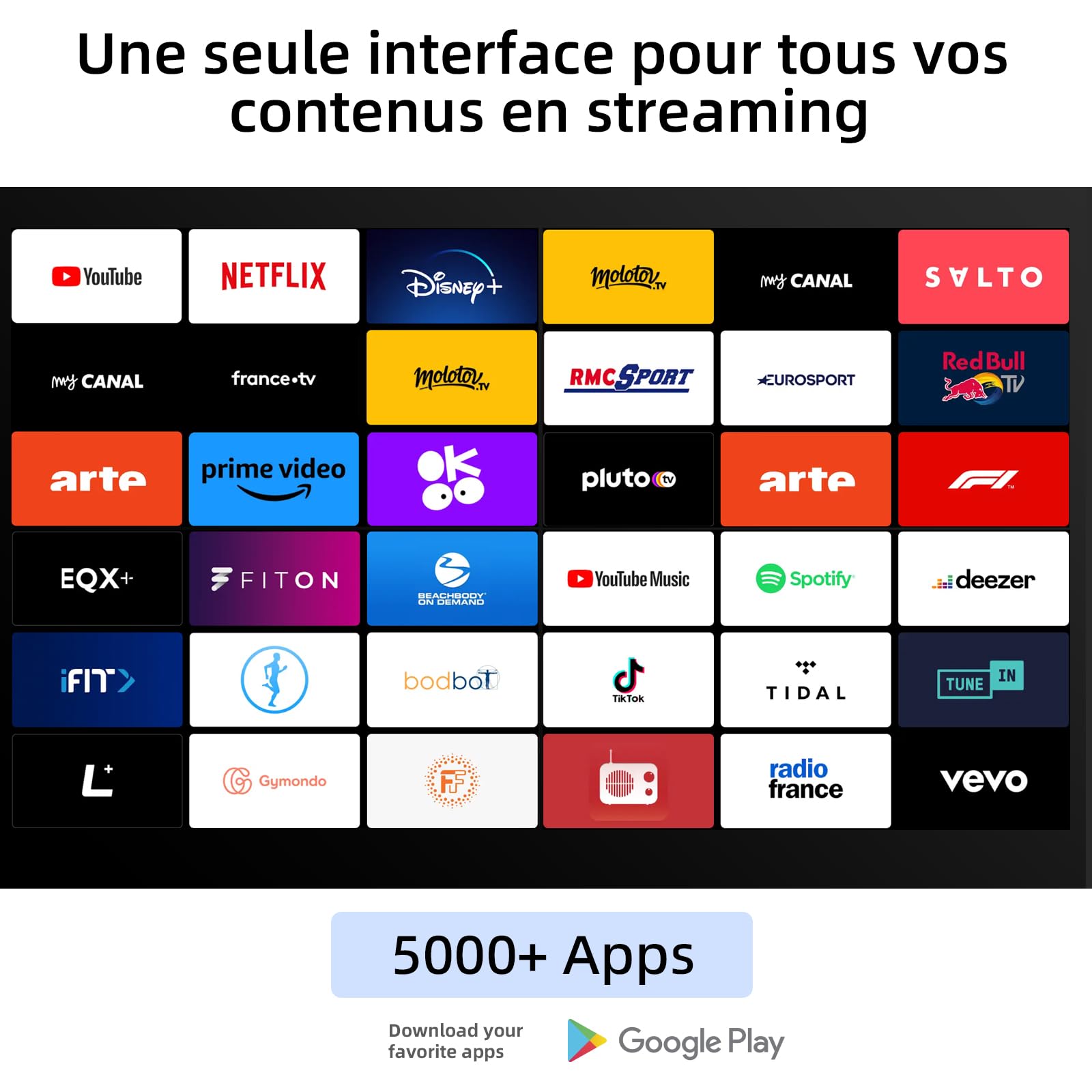 CHIQ U65H7A, 65 inch (165cm), Android TV, Smart TV, UHD, 4K, Google Play, Googly Assistant, Netflix, Prime Video, Youtube, Bluetooth, HDR, Dolby Vision, Borderless Screen, Noir