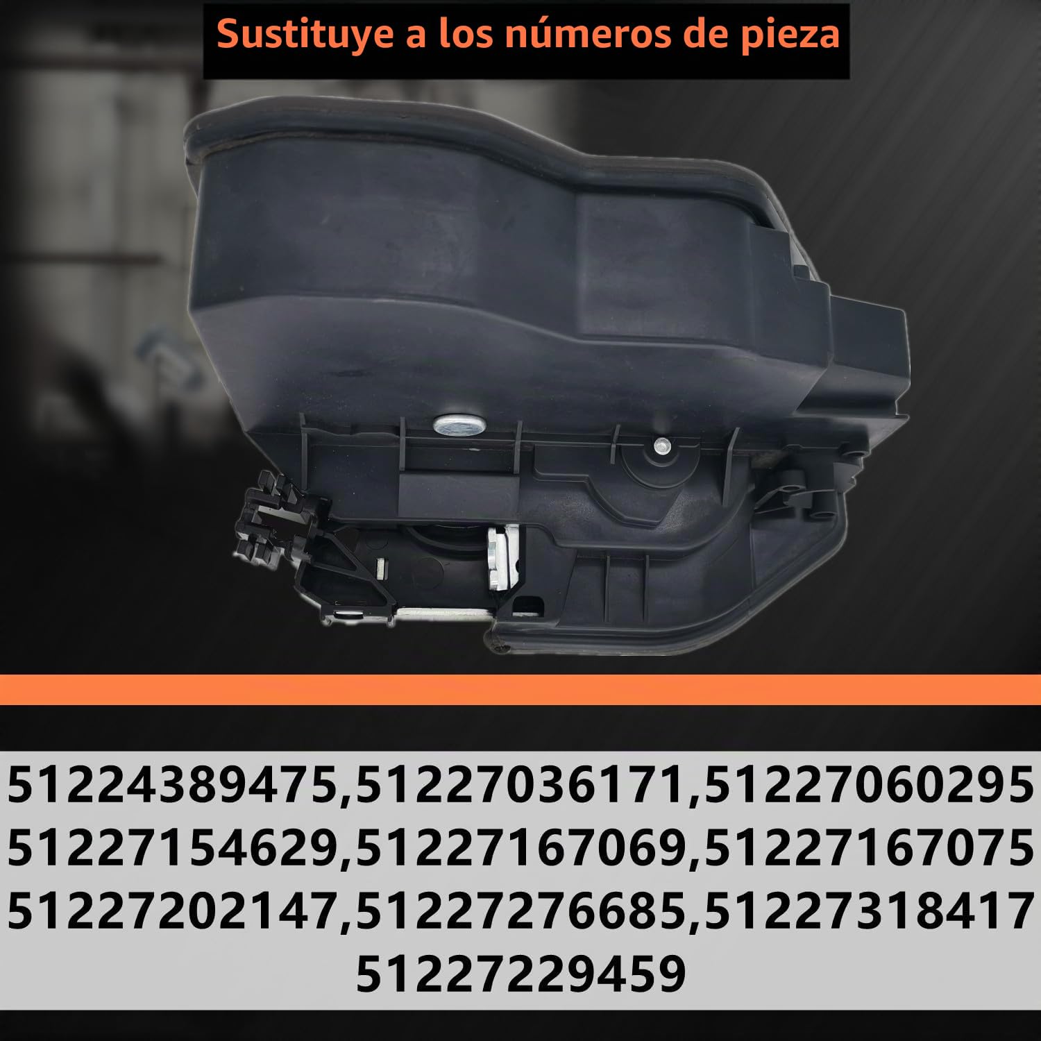 Genérico Trasera Izquierda Actuador de cerradura de puerta 5 pines para BMW Serie 1 E87 E88 F20 Serie 3 E90 E91 E92 F30 F31 Serie 5 E60 F10 F11 Serie 7 E65 E66 51227202147