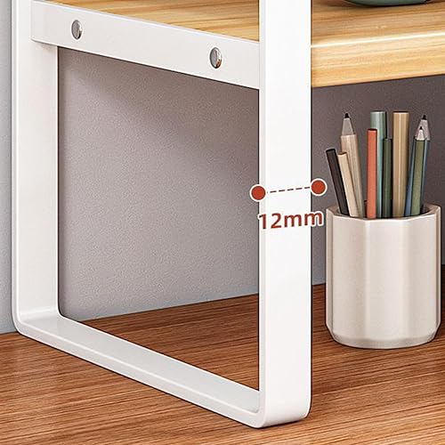 Miniatura 4 de Estante organizador de escritorio, estante de almacenamiento de oficina, estante de escritorio de computadora, estante de exhibición ajustable para