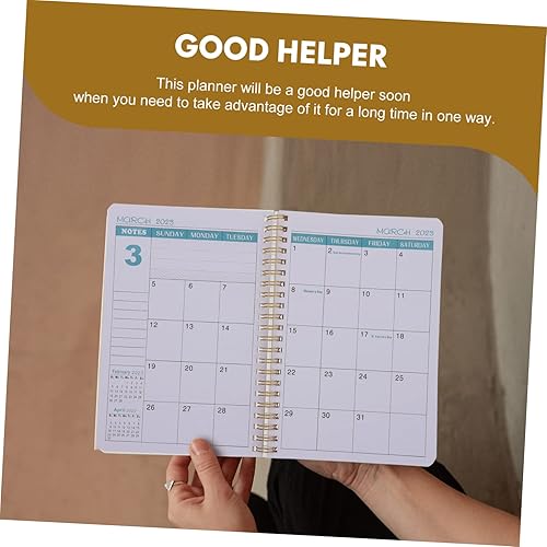 Miniatura 4 de STOBOK 5 unids 2023 Agenda Book Traveler's Notebook Pocket Spiral Notebook Pocket Bloc de notas Bloc de notas Bloc de tiempo Planificación Cuaderno