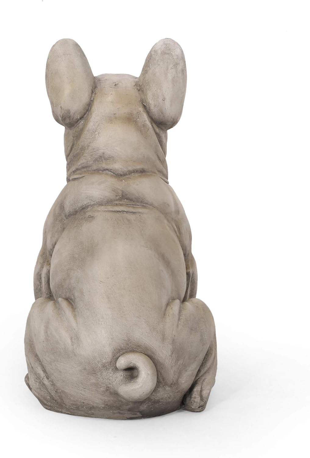 Christopher Knight Home Susan Outdoor French Bulldog Garden Statue, Gray
