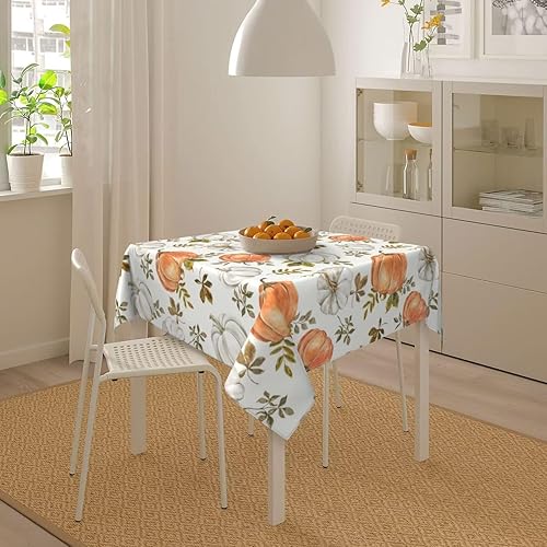 Vista 223 de AEIOAE Mantel cuadrado para el día de San Valentín de 60 x 60 pulgadas, mantel de corazones de amor, mantel de San Valentín, tela de poliéster