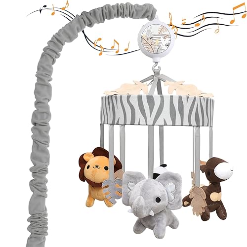 ACRABROS - Móvil para cuna para bebé, para niños y niñas, caja musical digital de 35 canciones de cuna, juguetes de decoración de guardería de