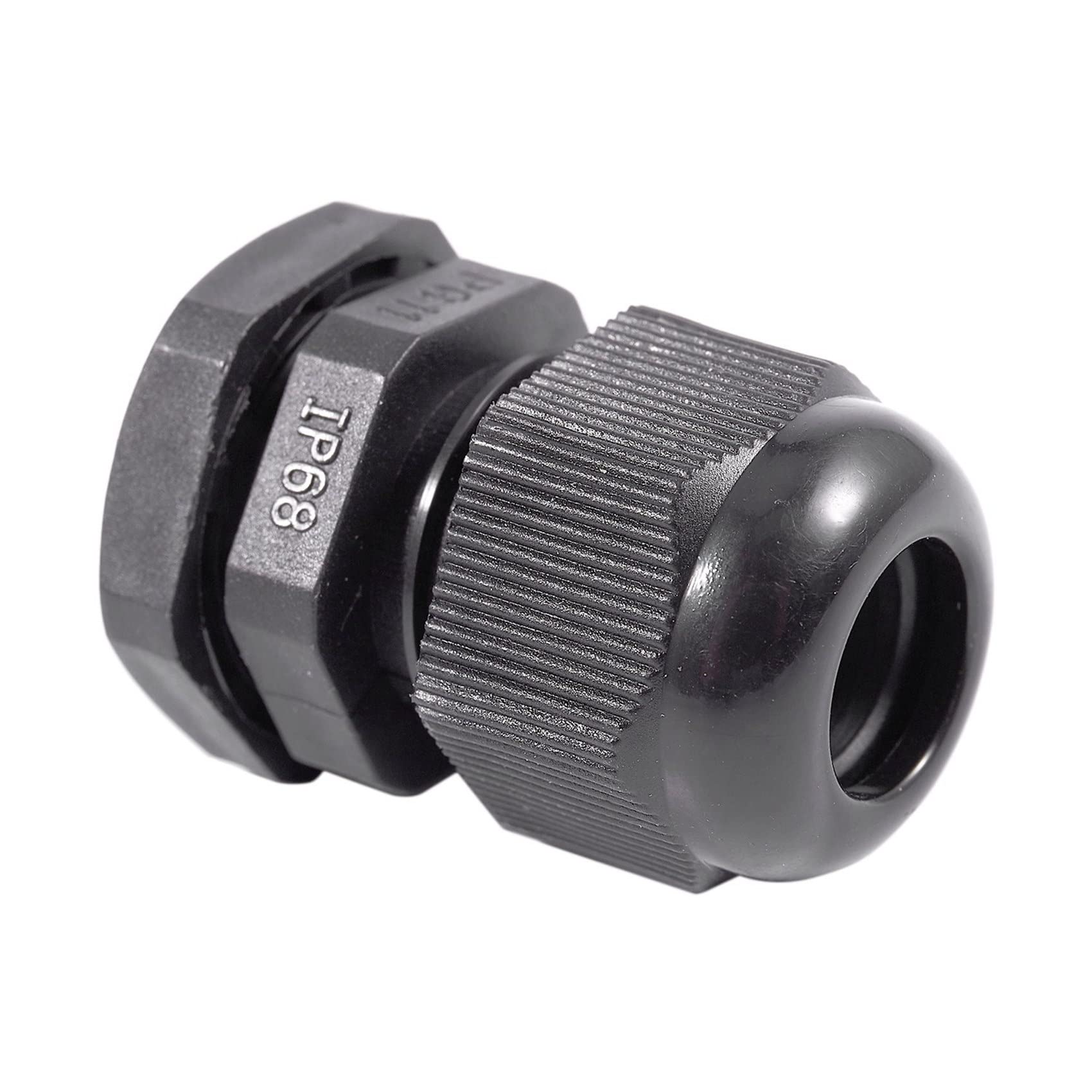 250 x schwarze Kunststoff-Kabelverschraubung, wasserdicht, PG11, 5–10 mm Durchmesser