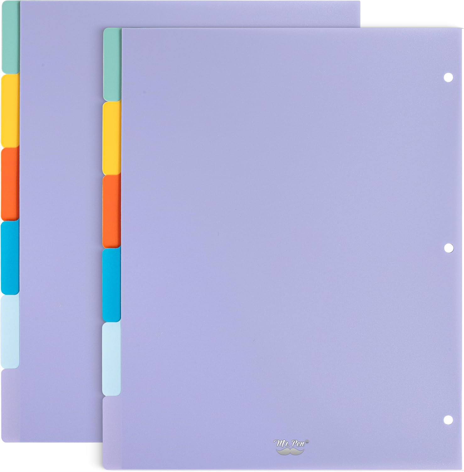 Mr. Pen- Dividers for 3 Ring Binder, 2 Sets, 6 Pack/Set, 12 pcs