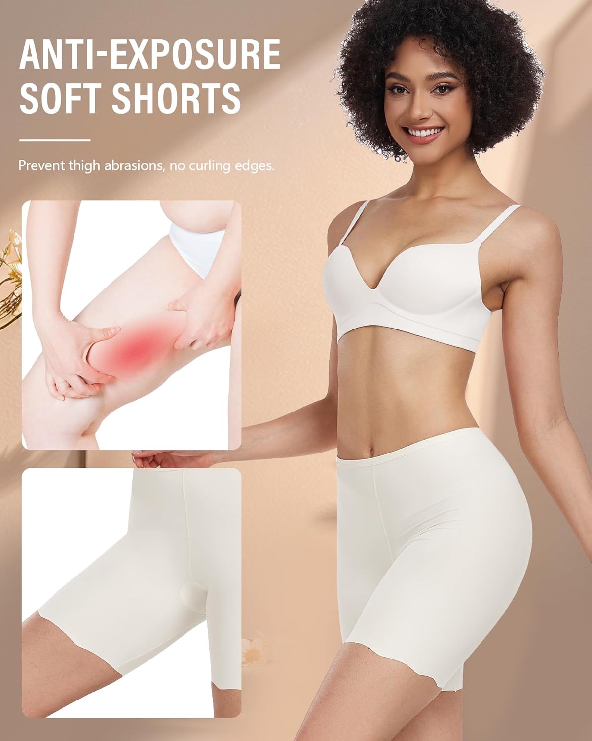 Smooth Loose Fitting Anti Chafing Shorts for Under Dresses Women Slip Shorts Seamless Boyshorts Panties - Image 3