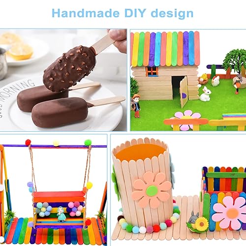 Miniatura 7 de FHDUSRYO - Juego de 400 tiras de cera, 300 barras aplicadoras de cera de madera pequeñas, medianas y grandes, espátulas de cera de cejas y 100 tiras