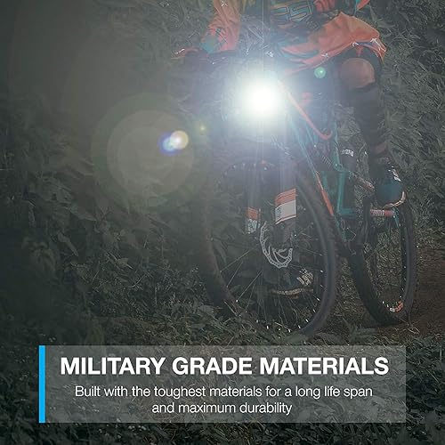 Miniatura 3 de LATOO Juego de luces recargables para bicicleta, luz de bicicleta súper brillante recargable por USB delantera y trasera, 4 opciones de modo de luz,